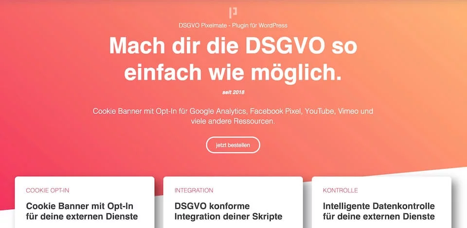 Website DSGVO