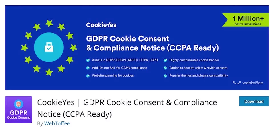Screenshot GDPR Plugin